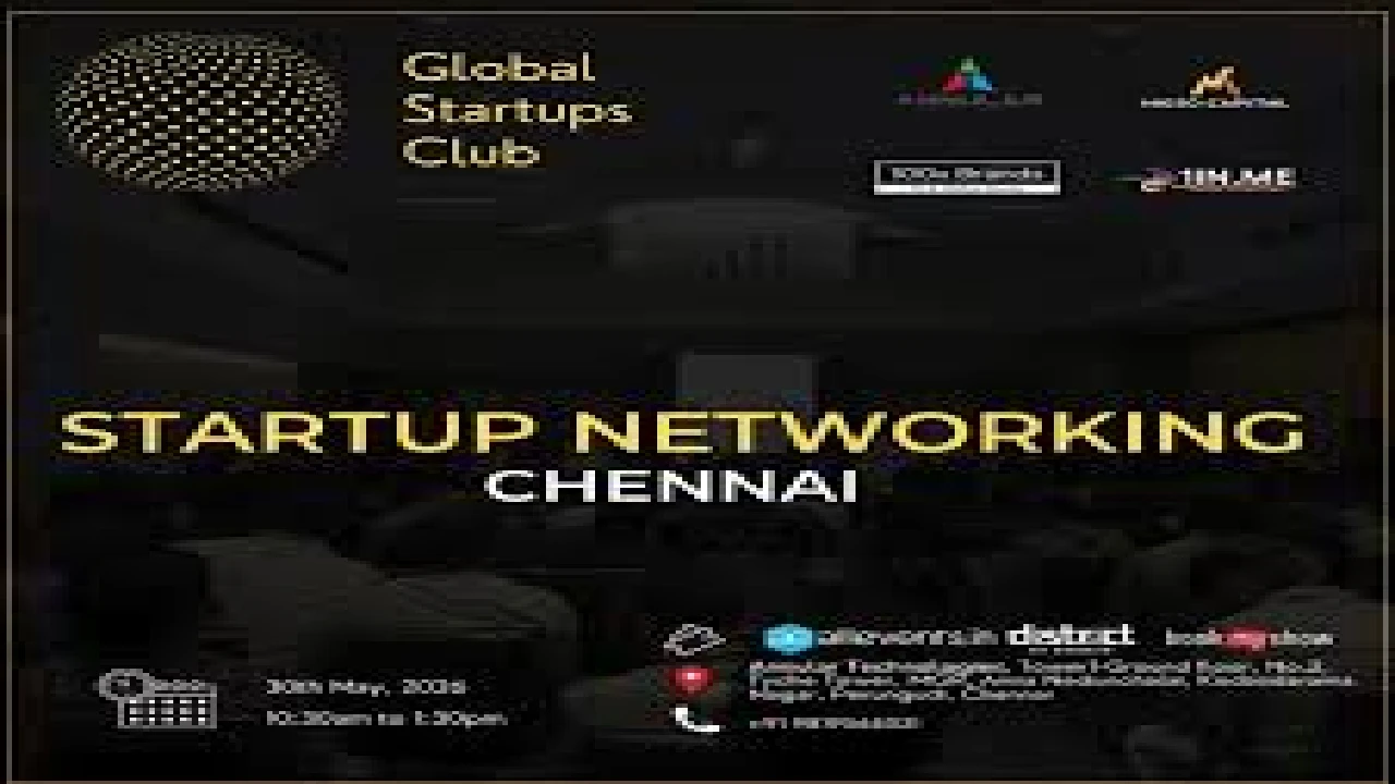 Chennai Startup Founders Networking Evening