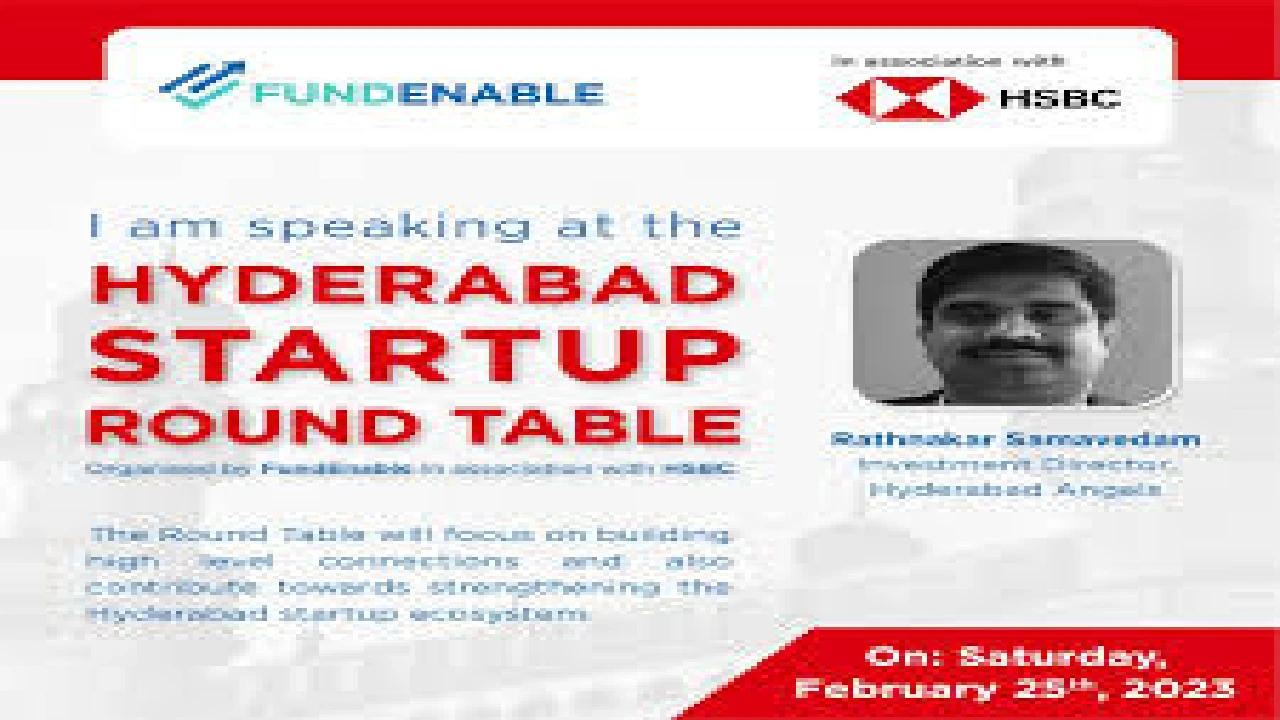 Hyderabad Startup Founders and Investors Roundtable